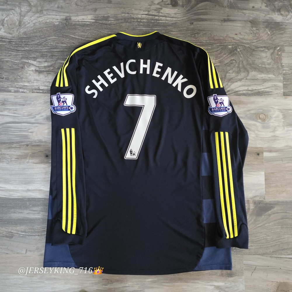 Adidas Chelsea FC Andriy Shevchenko #7 2009/2010 Long Sleeve Away Jersey EPL XXL - Picture 11 of 13